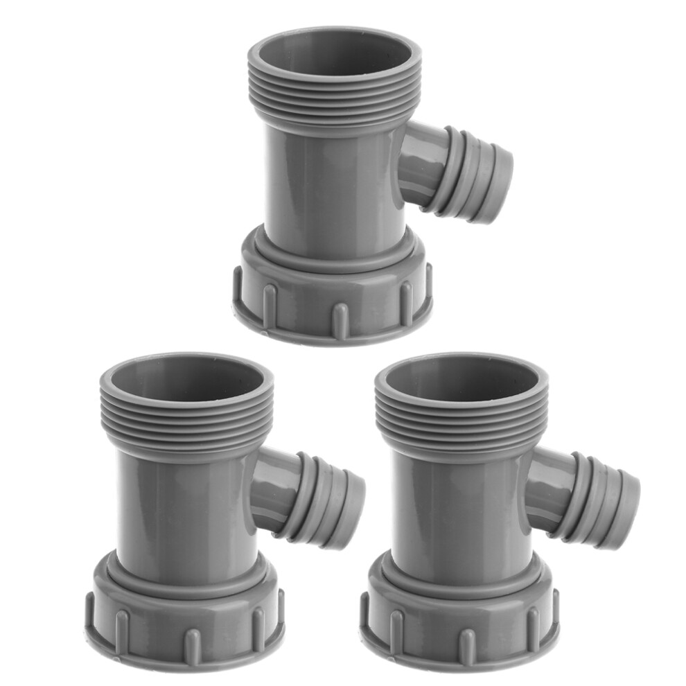 9Pcs Grey Abs Sink Drain Hose Connector Kitchen Overflow Pipe Fittings 302888268320