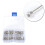 120Pcs Silver Stainless Steel Socket Head Screws Nut Set for Fastening 2