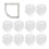 300Pcs Elastic Kitchen Sink Garbage Strainer Bags Grey Pe Mesh Filter 1