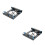 2Pcs Hard Drive Adapter Iron with Shock Absorption .5inch 4