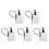 5Pcs ABS Diving Writing Pad Waterproof Lightweight Underwater Notebook 5
