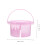 4Pcs Plastic Artist Brush Basin with Pen Holder Assorted Colors 11