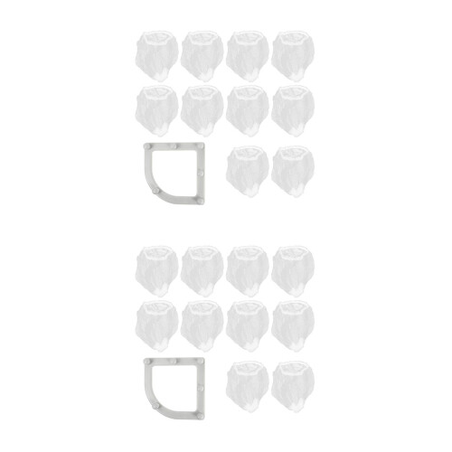 300Pcs Elastic Kitchen Sink Garbage Strainer Bags Grey Pe Mesh Filter 2