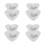 8Pcs Heart Shaped Ceramic Bowls White Ovenproof Dessert Snack Bakeware 5