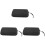 3Pcs Stylish Black Microphone System Case with Protective Zipper Bag 4