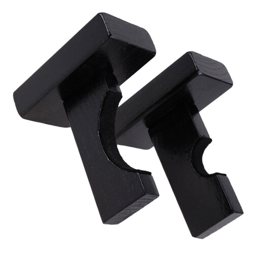 10Pcs Wood Baseball Bat Wall Mount Display Stand Black Durable 2