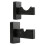 10Pcs Wood Baseball Bat Wall Mount Display Stand Black Durable 2