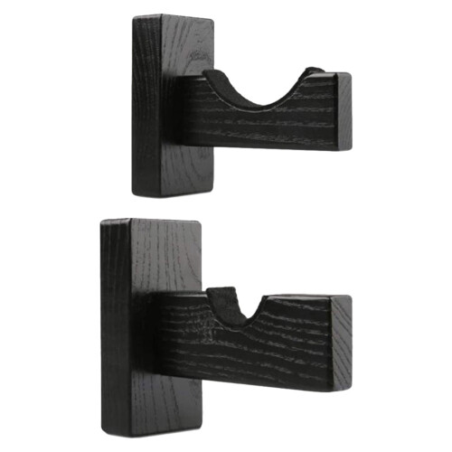 10Pcs Wood Baseball Bat Wall Mount Display Stand Black Durable 1