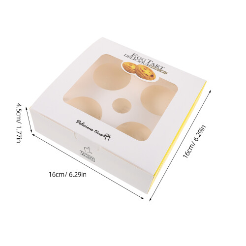 40Pcs Small Yellow Paper Cake and Cupcake Boxes with Display Window 1