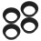4Pcs Black Rubber Eyepiece Guards Soft Cover for Microscope Telescope 7