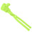 2Pcs Snow Mold Making Tool Green Plastic Clip Winter Interactive Toy 3