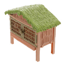 2Pcs Multi Plastic Mini Farmhouse Animal Playset Accessories for Kids