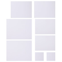 16Pcs Premium White Painting Canvas Panels for Oil & Acrylic Artwork