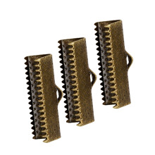 200Pcs Golden Ribbon Fastener Clasps for Lace Cord DIY