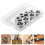 16Pcs Metal Drill Bit Rings Silver Woodworking Depth Stop Collars 8