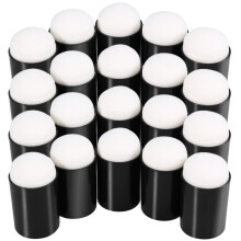120Pcs Black Painting Finger Covers Sponge Stamps for Kids