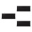 3Pcs Black Bamboo Napkin Storage Tray Tissue Box for Kitchen 6