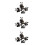 3Sets Assorted Color Plastic Panda Models Kids Educational Decor Toys 7