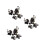 3Sets Assorted Color Plastic Panda Models Kids Educational Decor Toys 6