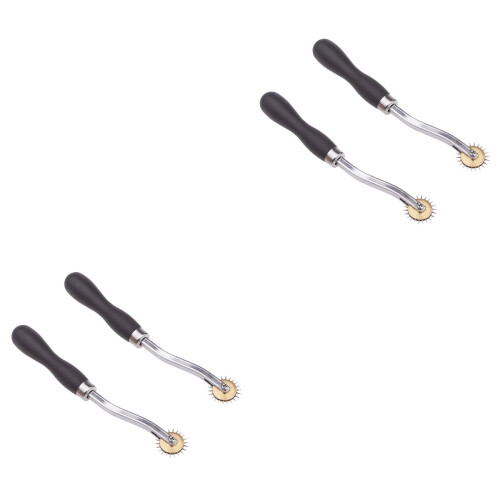 4Pcs Scanning Line Wheels Silver Sewing Tools for Neat Hand Stitching 2