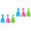 6Pcs PVC Kitchen Sink Plungers Assorted Colors Efficient Sewer Cleaner 7