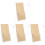 4Pcs Stylish Transparent Acrylic Menu Holders Brochure Display Stands 2