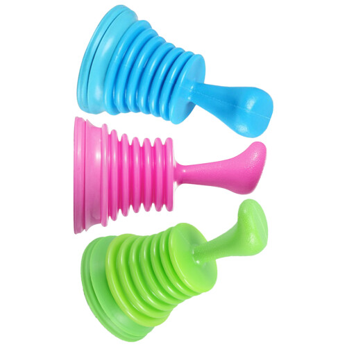 6Pcs PVC Kitchen Sink Plungers Assorted Colors Efficient Sewer Cleaner 1