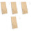 4Pcs Stylish Transparent Acrylic Menu Holders Brochure Display Stands 3
