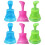6Pcs PVC Kitchen Sink Plungers Assorted Colors Efficient Sewer Cleaner 6
