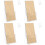 4Pcs Stylish Transparent Acrylic Menu Holders Brochure Display Stands 5