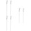 6Pcs White Cosmetic Eyeshadow Brushes Soft Nylon Bristles for Makeup 9