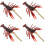 4Pcs Portable Plastic Lobster Models Brown Simulation Animal Figurines 6