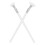 6Pcs White Cosmetic Eyeshadow Brushes Soft Nylon Bristles for Makeup 3