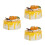 3Pcs Artificial Yellow Cake Display Prop Lightweight PU PVC Model 8