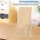4Pcs Stylish Transparent Acrylic Menu Holders Brochure Display Stands 10
