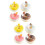 8Pcs Colored PU Faux Donuts Models Lifesize Party Table Display Props 9