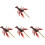 4Pcs Portable Plastic Lobster Models Brown Simulation Animal Figurines 3