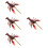 4Pcs Portable Plastic Lobster Models Brown Simulation Animal Figurines 8