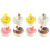 8Pcs Colored PU Faux Donuts Models Lifesize Party Table Display Props 4