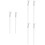 6Pcs White Cosmetic Eyeshadow Brushes Soft Nylon Bristles for Makeup 8