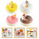 8Pcs Colored PU Faux Donuts Models Lifesize Party Table Display Props 11