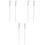 6Pcs White Cosmetic Eyeshadow Brushes Soft Nylon Bristles for Makeup 5
