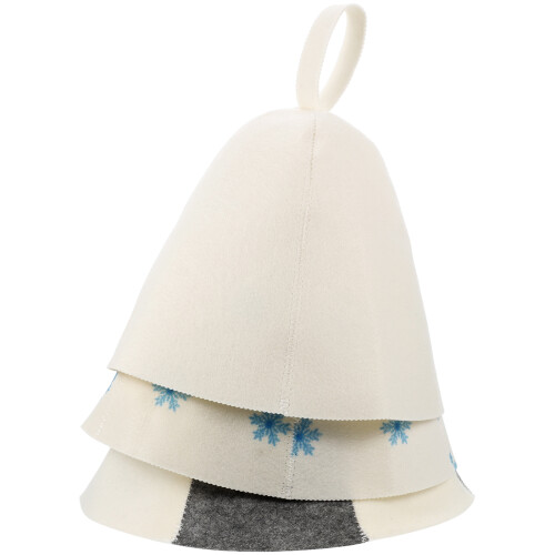 9Pcs Stylish Breathable Sauna Hats Thickened Felt Bathing Head Covers