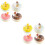 8Pcs Colored PU Faux Donuts Models Lifesize Party Table Display Props 8
