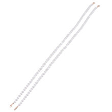6Pcs Fine Workmanship White Bag Pearl Chain Practical Handbag Strap