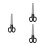 3Pcs Black Plastic Oversized Scissor Prop for Performing and Cosplay 8