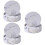21Pc PU Coasters White Marble Cup Mats with Stand for Drinks 7