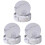 21Pc PU Coasters White Marble Cup Mats with Stand for Drinks 2