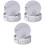 21Pc PU Coasters White Marble Cup Mats with Stand for Drinks 3