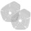5Paren Siliconen Ruitenwisser Armgat Wit Set 2